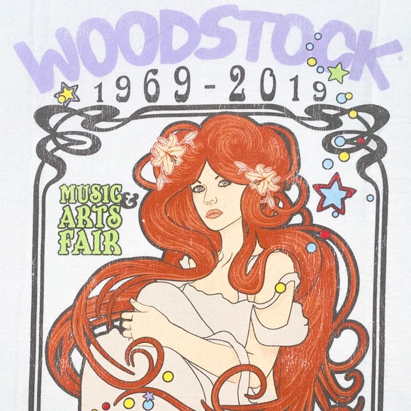 Woodstock ‘With Flowers In Her Hair’ Band Tee - Picture 2 of 3